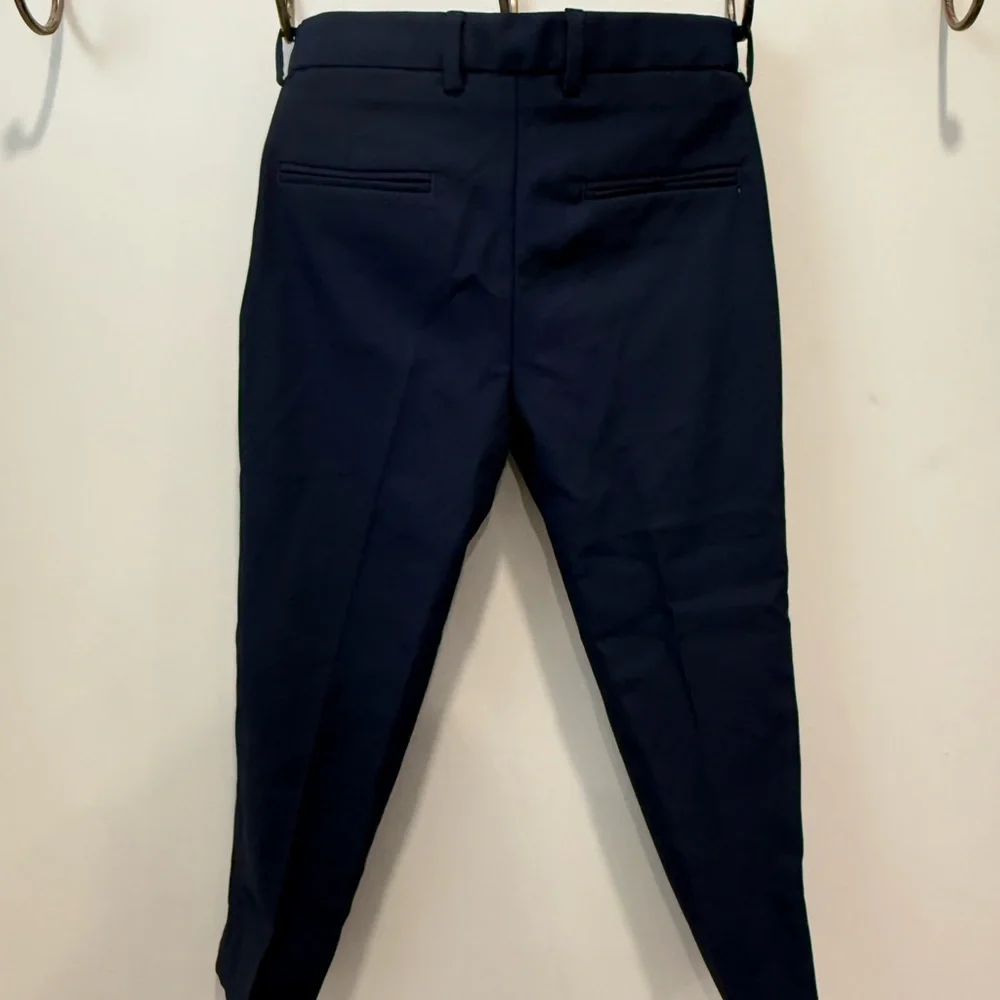 Boys Zara Classic White Button-Down Shirt with Navy Trousers - Picture 9 of 9
